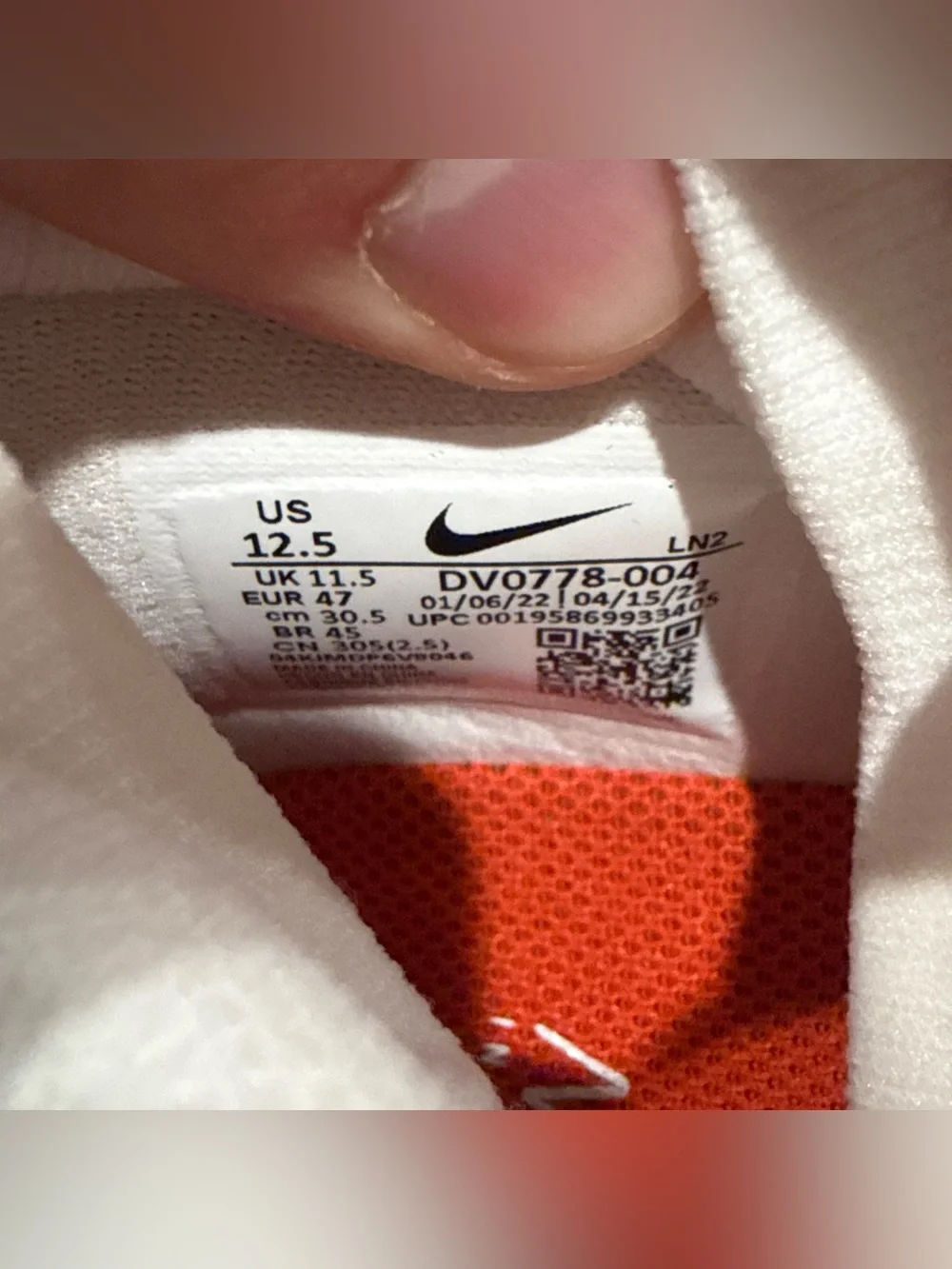 Size 12.5 Nike Vapor Edge Pro 360 Orange Black White Football Cleats DV0778-004